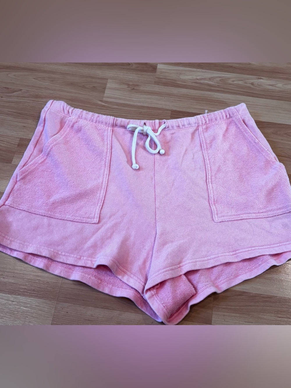 aerie‎ Pink Terry Drawstring Athletic Lounge Shorts